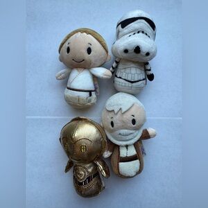 Star Wars Itty Bitty set of 4 Hallmark Plush Toys Plushies Collectibles